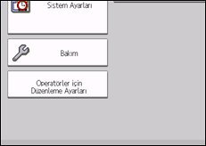 ��lem paneli ekran &ccedil;izimi