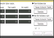 İşlem paneli ekran çizimi