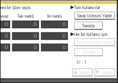 İşlem paneli ekran çizimi
