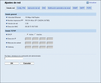 Ilustración de la pantalla del navegador Web
