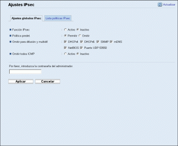 Ilustración de la pantalla del navegador Web