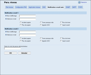 Illustration de la page du navigateur Web