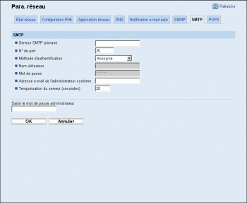 Illustration de la page du navigateur Web