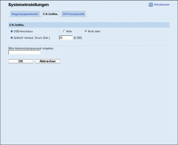 Web-Browser Bildschirmdarstellung