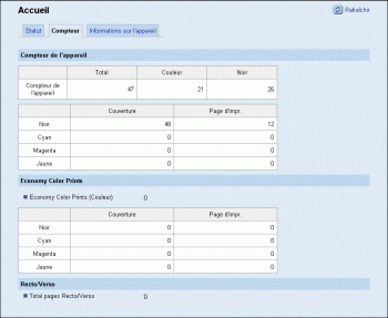Illustration de la page du navigateur Web