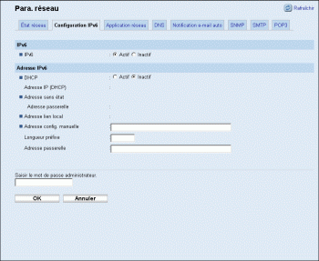 Illustration de la page du navigateur Web