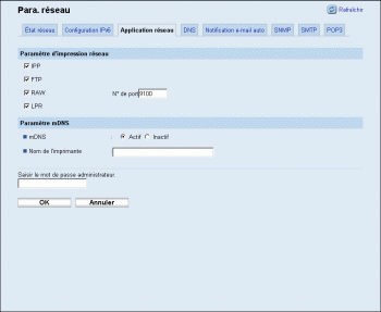 Illustration de la page du navigateur Web
