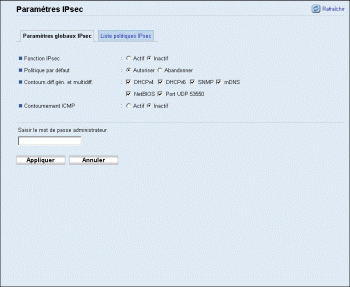 Illustration de la page du navigateur Web