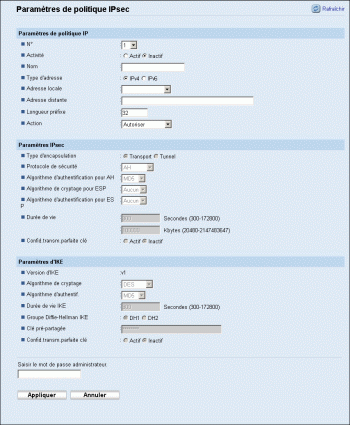Illustration de la page du navigateur Web