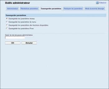 Illustration de la page du navigateur Web