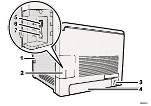 Rear view numbered callout illustration