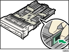 Paper tray illustration