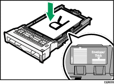 Paper tray illustration