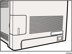 Voltage rating label position illustration