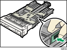 Paper tray illustration