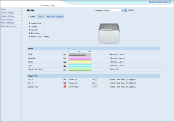 Web browser screen illustration