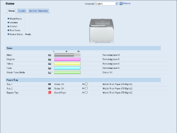 Web browser screen illustration