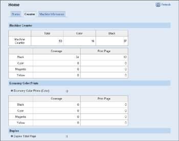Web browser screen illustration
