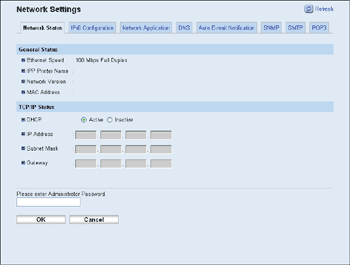 Web browser screen illustration