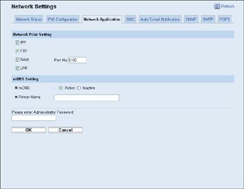 Web browser screen illustration