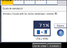 Il·lustració de pantalla del panell d'operacions