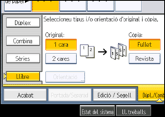 Il�lustraci&oacute; de pantalla del panell d'operacions