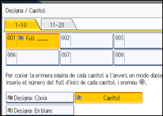 Il·lustració de pantalla del panell d'operacions