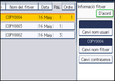 Il�lustraci&oacute; de pantalla del panell d'operacions