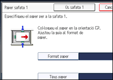 Il·lustració de pantalla del panell d'operacions