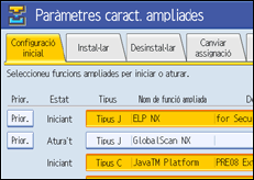 Il�lustraci&oacute; de pantalla del tauler d'operacions