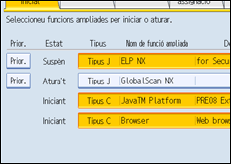Il�lustraci&oacute; de pantalla del tauler d'operacions