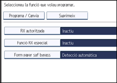 Il·lustració de pantalla del panell d'operacions