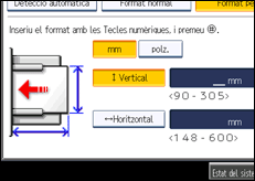 Il·lustració de pantalla del panell d'operacions
