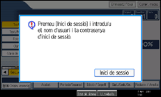 Il·lustració de pantalla del panell d'operacions