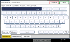 Il·lustració de pantalla del panell d'operacions