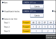 Il·lustració de pantalla del panell d'operacions