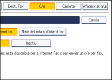 Il·lustració de pantalla del panell d'operacions