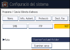 Il·lustració de pantalla del panell d'operacions