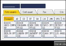 il�lustraci&oacute; de la pantalla del panell de control