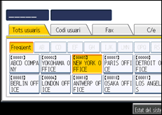 il�lustraci&oacute; de la pantalla del panell de control