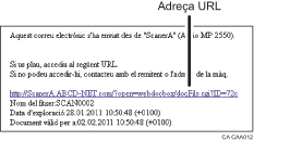 Il·lustració d'un missatge de correu electrònic