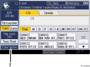 Il�lustraci&oacute; explicativa i numerada de la pantalla del panell d'operacions.