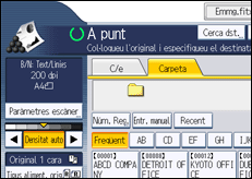 Il·lustració de pantalla del panell d'operacions