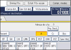 Il·lustració de pantalla del panell d'operacions