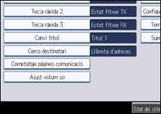 Il·lustració de pantalla del panell d'operacions