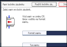 Ilustrace displeje ovládacího panelu