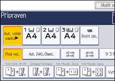 Ilustrace displeje ovládacího panelu