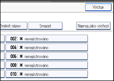 Ilustrace displeje ovládacího panelu