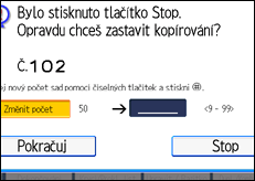 Ilustrace displeje ovládacího panelu
