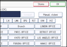 Ilustrace displeje ovládacího panelu